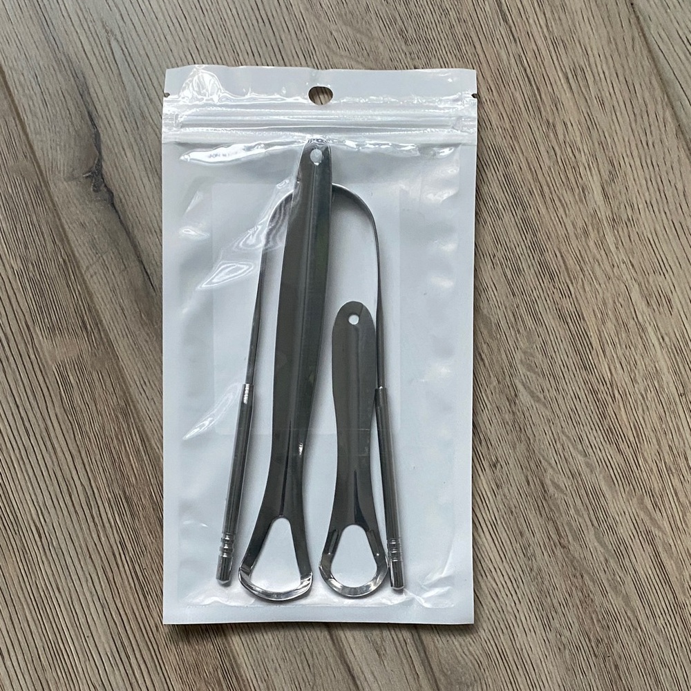 3/$25 Stainless Steel Tongue Scraper Set NEW